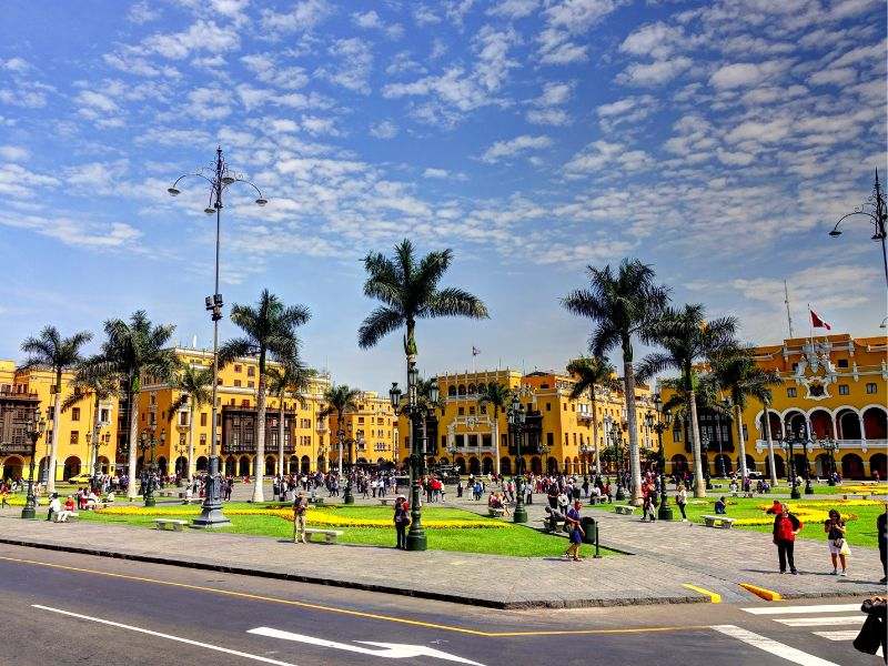 Gebäude in Lima in Peru