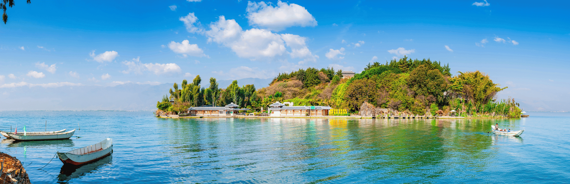 Kleine Insel im Erhai See bei Dali in China