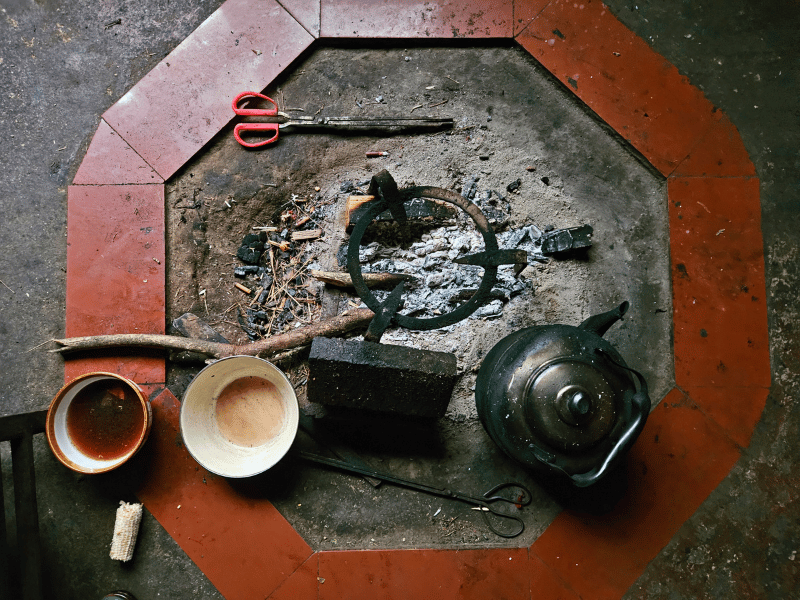 Teezubereitung beim Homestay in China