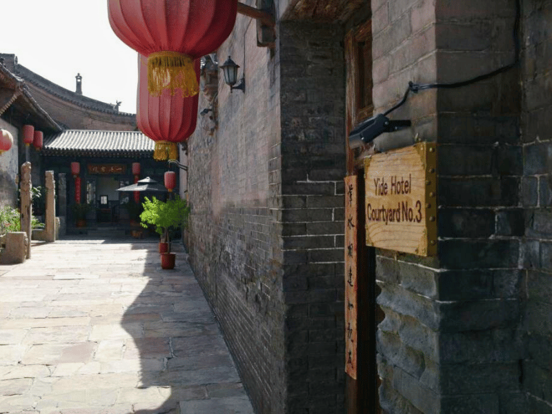 Hoteleingang in Pingyao in China