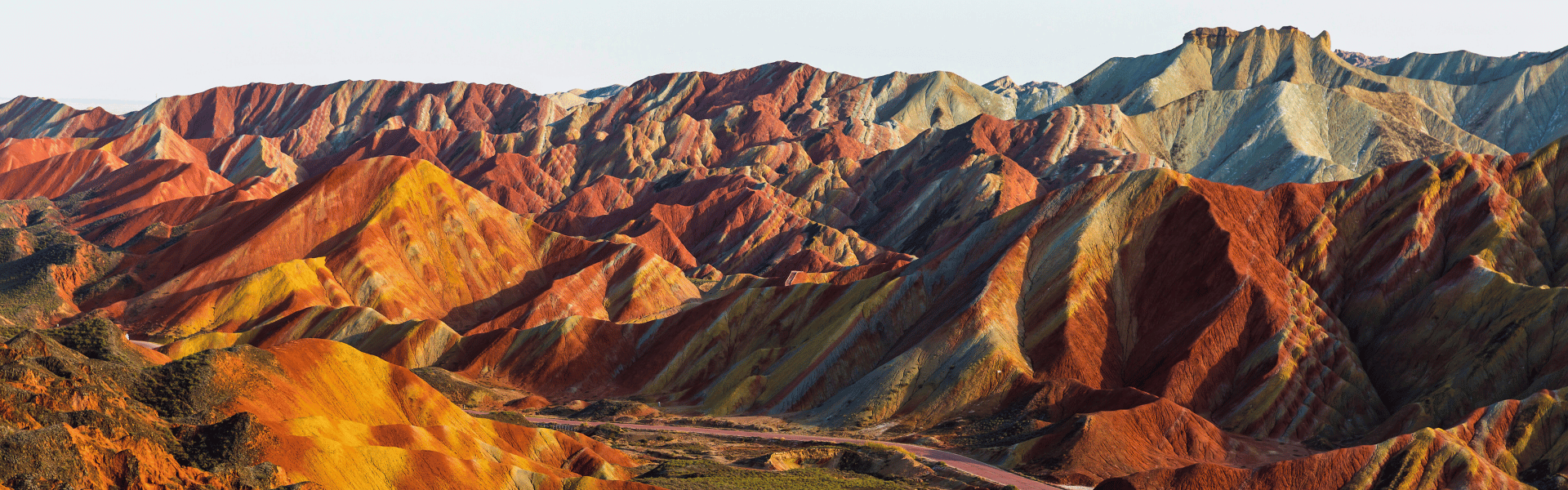 Regenbogenberge in Zhangye in China