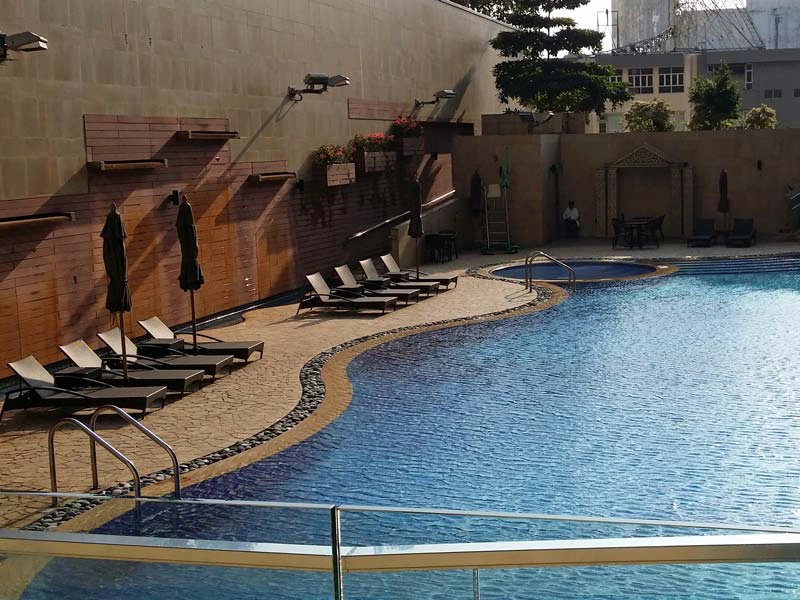 Hotelpool in Hongkong in Chinaa