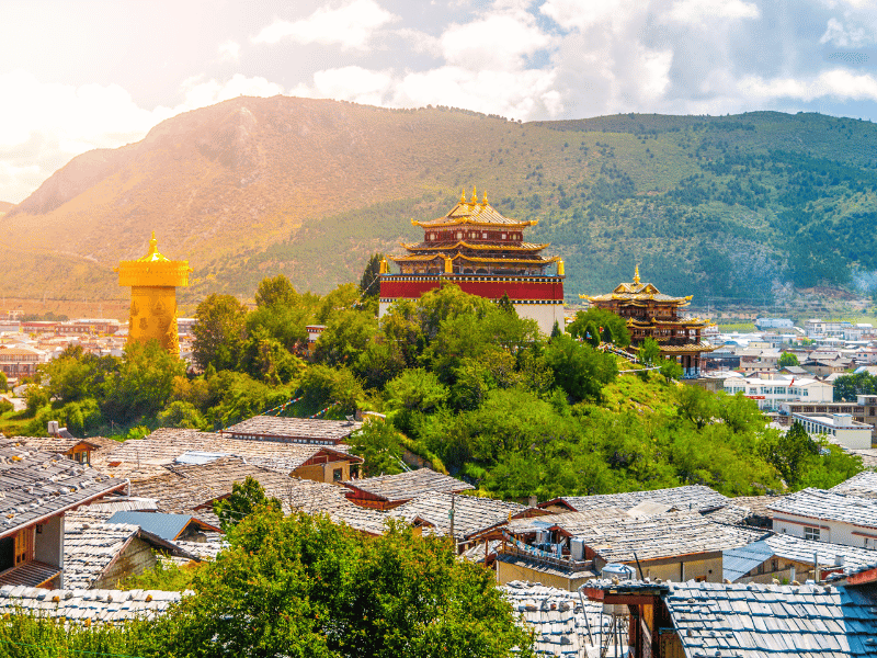 Kloster in Zhongdian in China