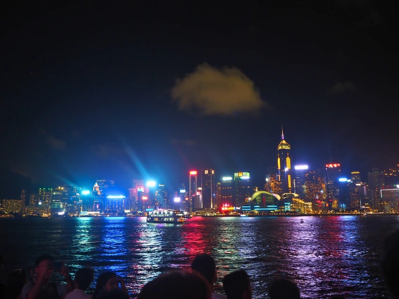 Hong Kong Sehenswürdigkeiten Lichtershow