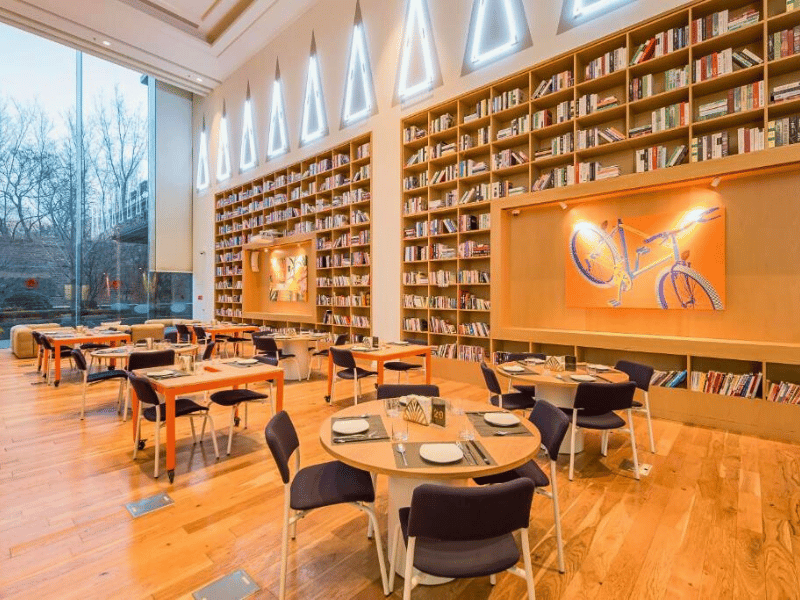 Lobby im komfortablen Hotel in Peking