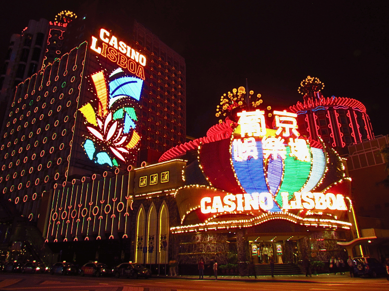 Casino in Macau bei Nacht