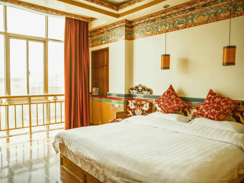 Zimmer im Hotel in Shigatse in Tibet, China