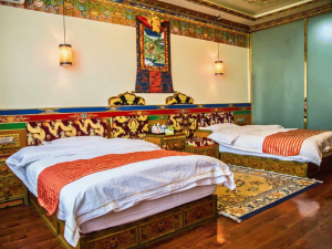 Zimmer im Hotel in Shigatse in Tibet, China