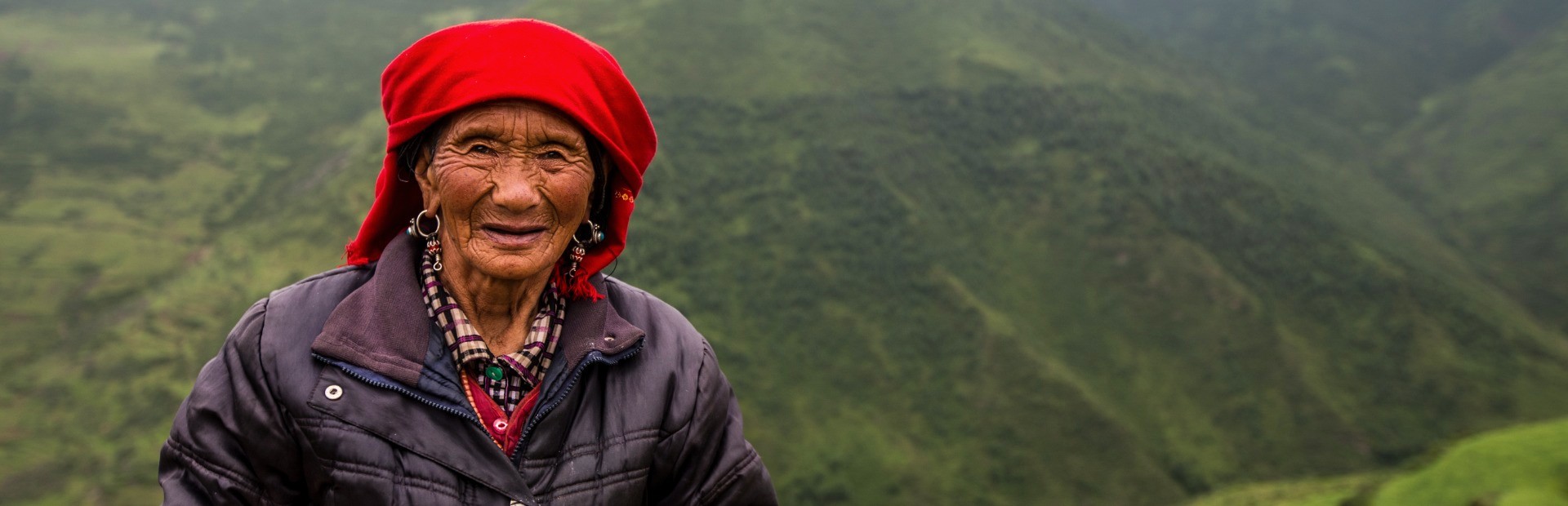 Einheimische Frau in Tibet