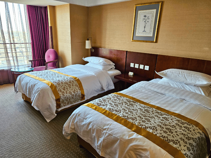 Zimmer im Mittelklassehotel in Peking