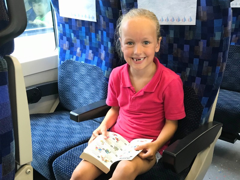 Mädchen im Zug in China