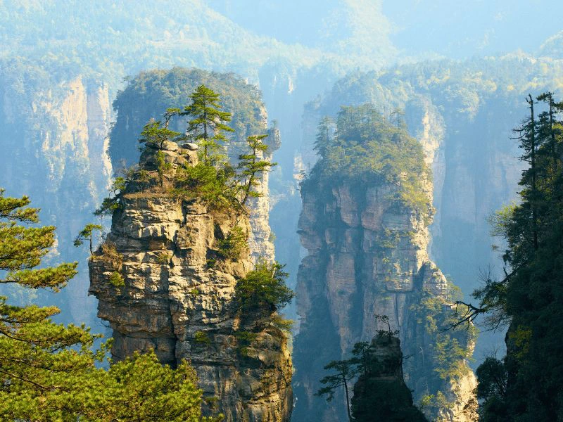 avatar gebergte in het zhangjiaje park