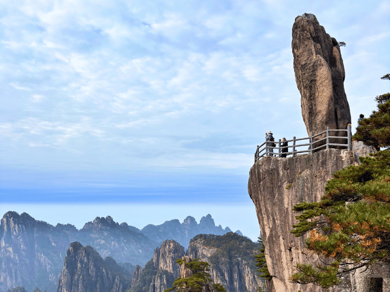 Felsformation in den Gelben Bergen, China