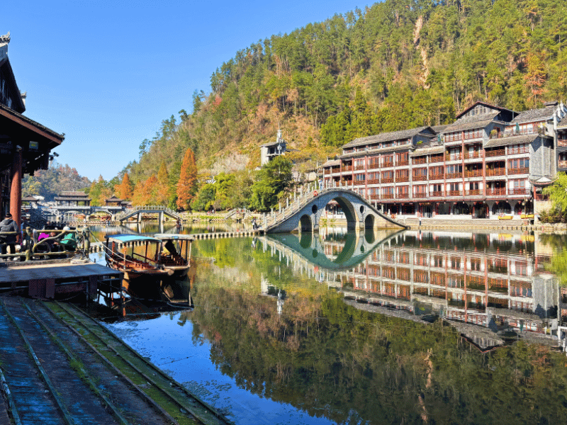 Fluss in Fenghuang in China