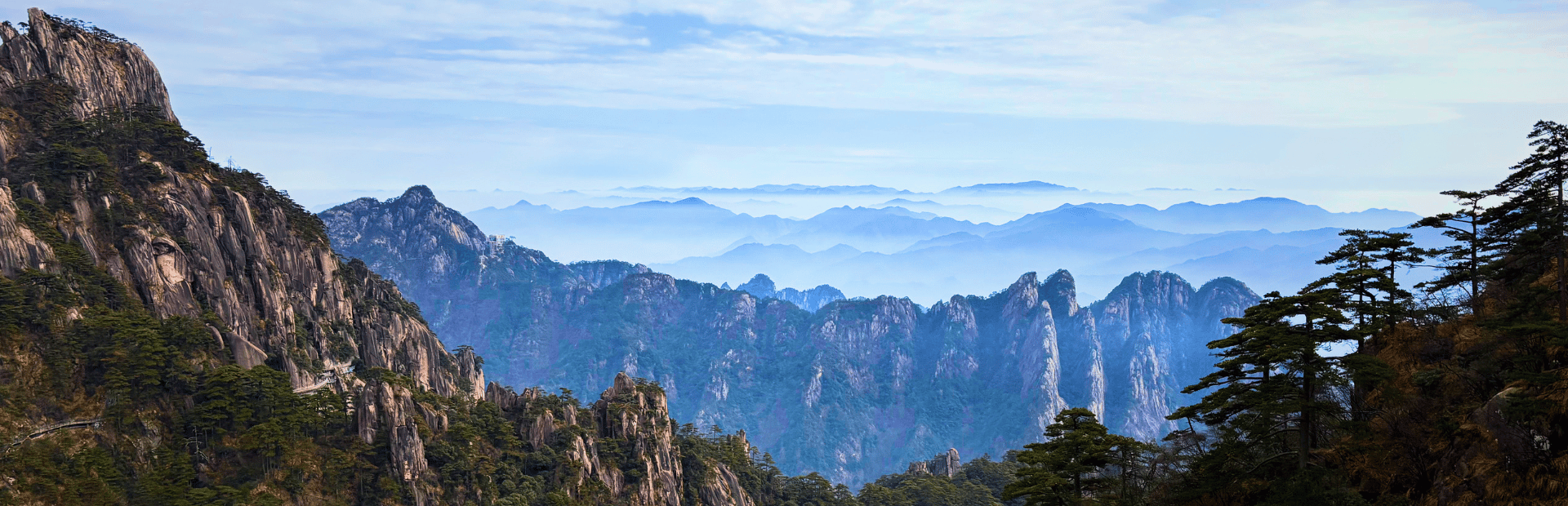 Bergkette in den Gelben Bergen in China