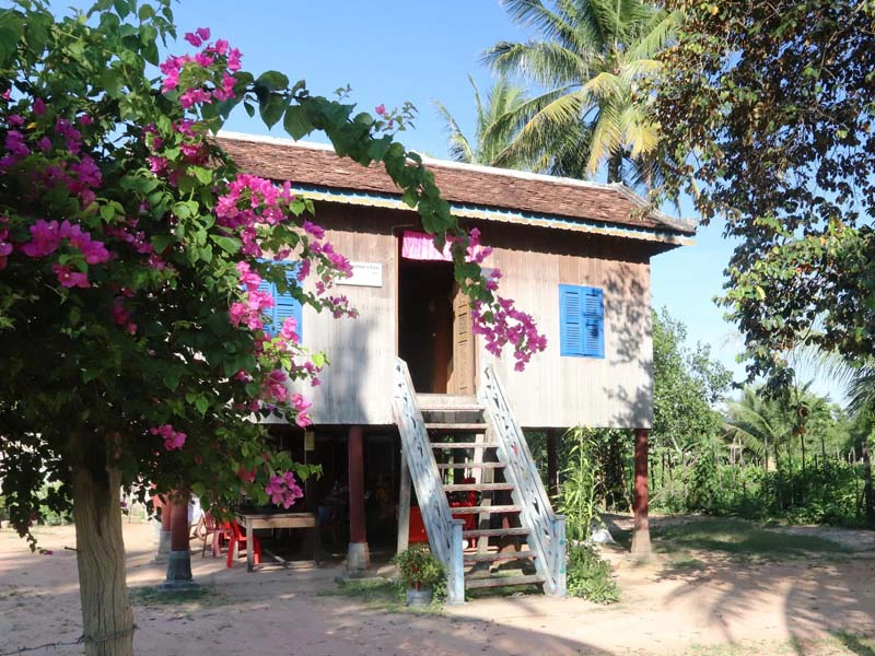 Hütte beim Homestay in Kampong Thom Kambodscha