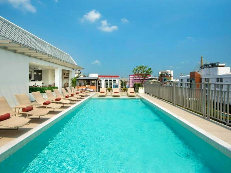 Hotelpool in Bangkok Thailand