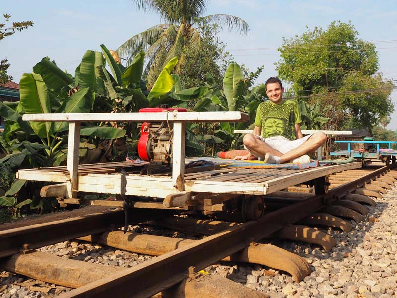 Bambusbahnschienen Battambang