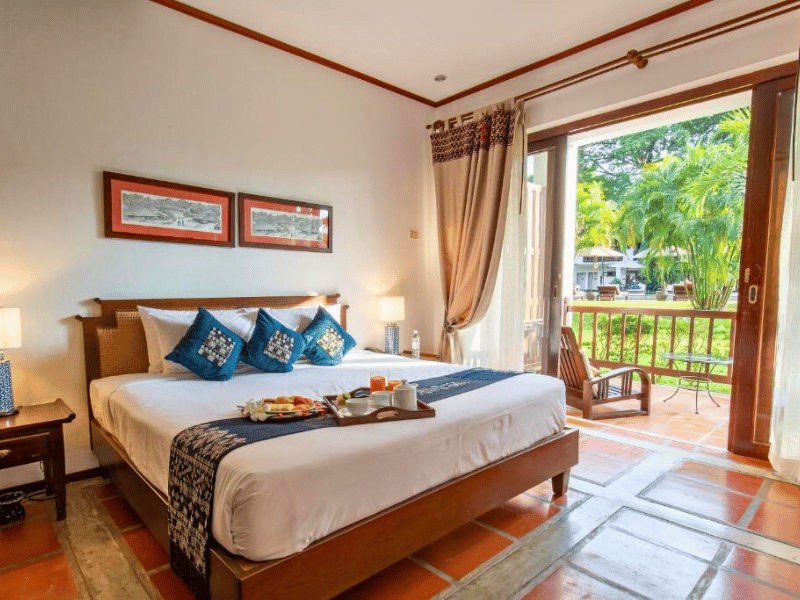 Zimmer im komfortablen Hotel in Vang Vieng