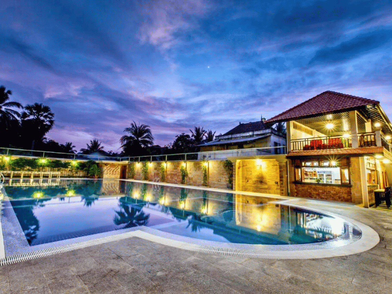 Hotelpool in Battambang Kambodscha