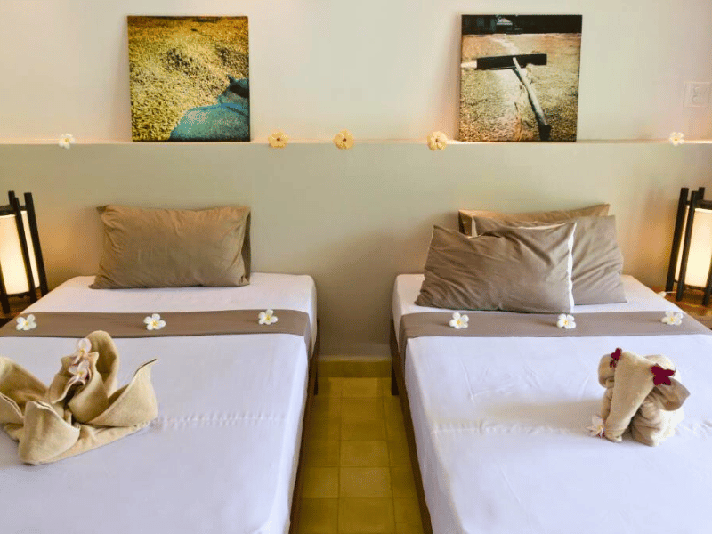 Hotelzimmer in Battambang Kambodscha