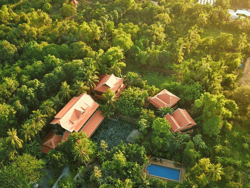 Hotel im Grünen in Battambang Kambodscha
