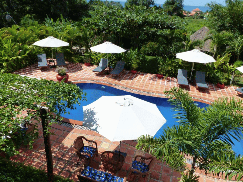 Hotelpool in Kep Kambodscha