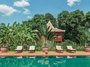 Hotelpool in Kratie