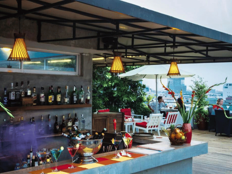 Hotelbar in Phnom Penh Kambodscha