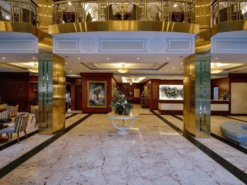 Hotellobby in Saigon in Vietnam