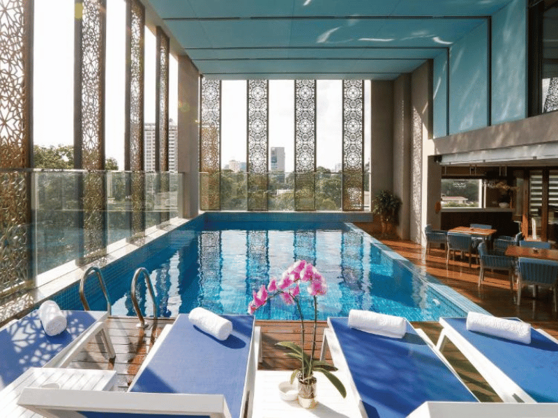 Hotelpool in Saigon in Vietnam