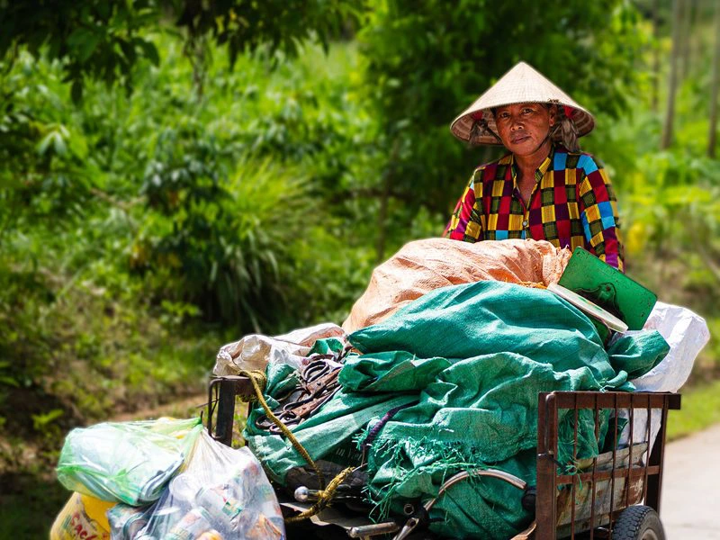 Local im Mekong Delta Vietnam