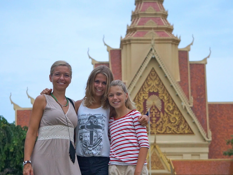 Familie in Phnom Penh