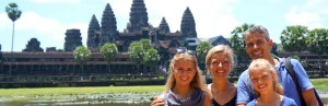 Familie in Angkor