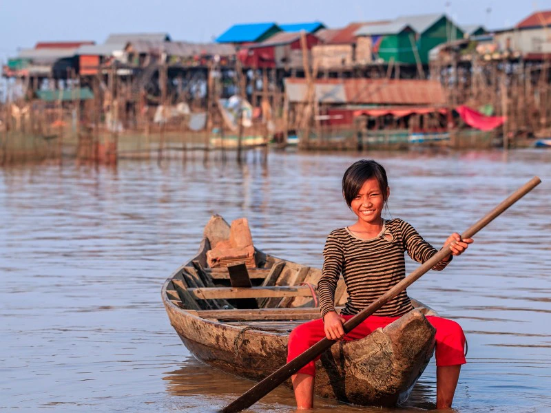 Boot auf dem Tonle Sap See
