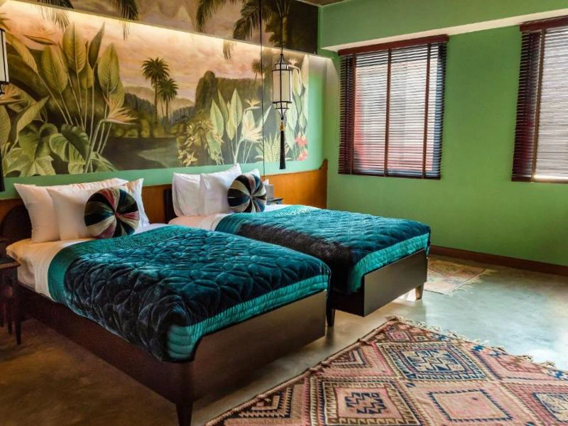 Zimmer im komfortablen Hotel in Vientiane, Laos