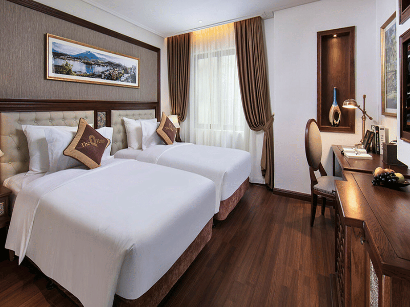 Zimmer im zentralen Hotel in Hanoi, Vietnam