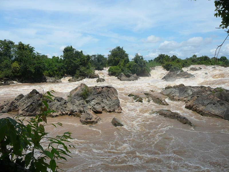 Mekong Wasserfälle im Süden von Laos