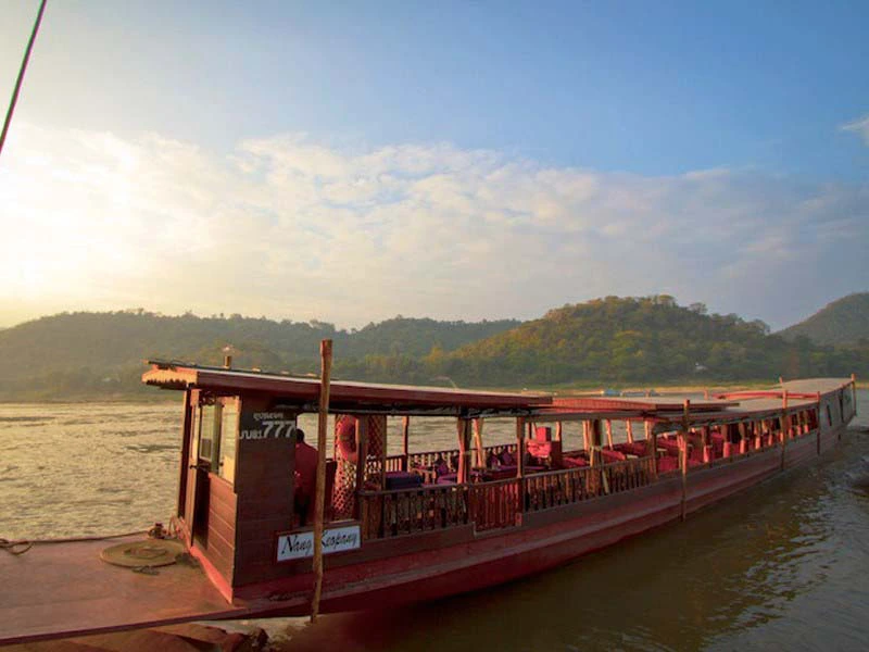 Flusskreuzfahrt auf dem Mekong in Laos