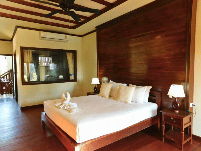 Hotelzimmer auf Don Khone in Laos