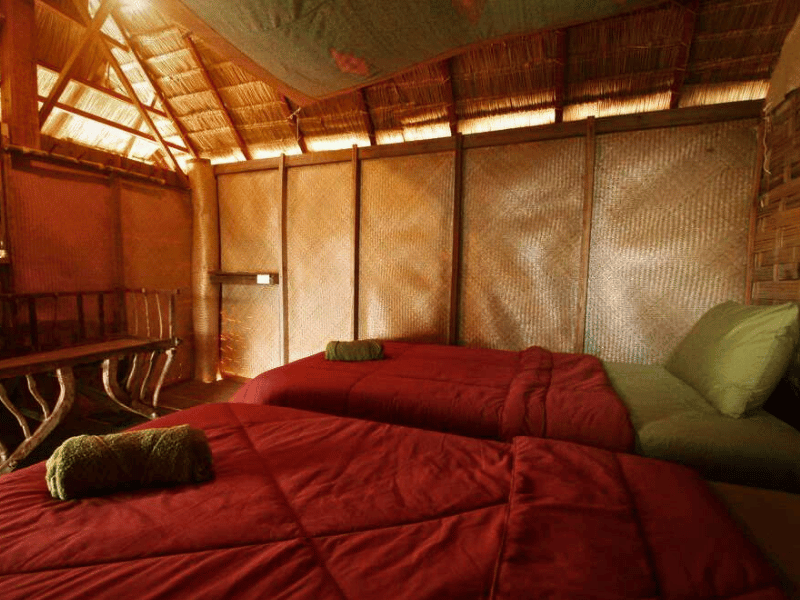 Zimmer im Elephant Conservation Center in Laos