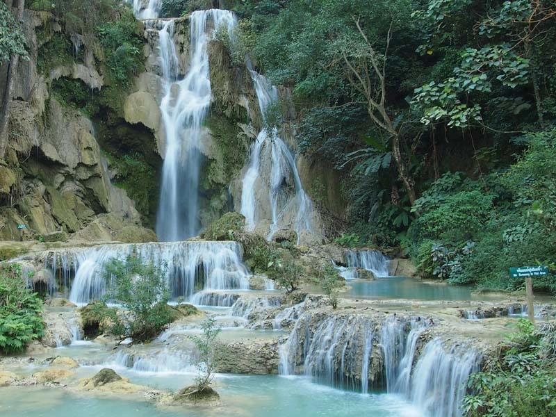 Kuang Si Wasserfälle bei Luang Prabang in Laos
