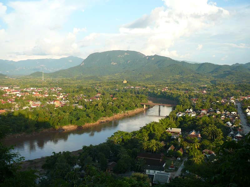 Ausblick auf Luang Prabang und den Mekong in Laos