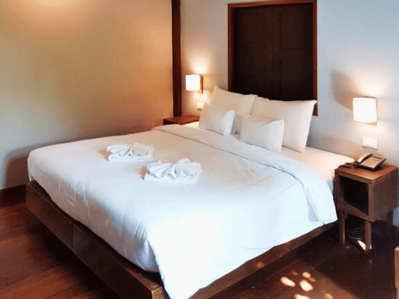 Hotelzimmer in Chiang Rai bevor Sie nach Laos reisen