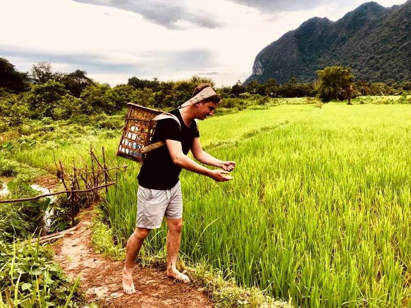 Trekking in Vang Vieng in Laos
