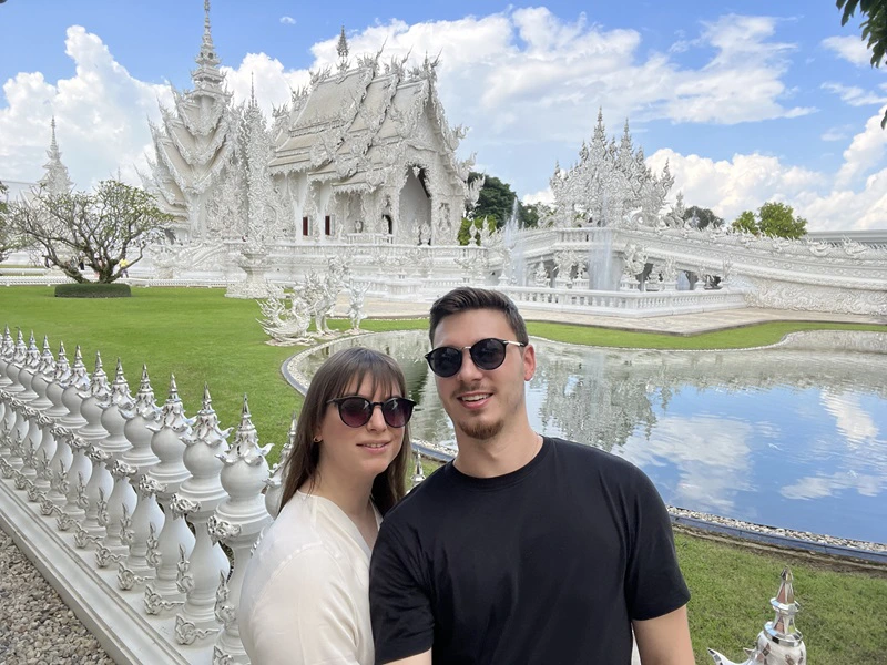 Weißer Tempel in Chiang Rai