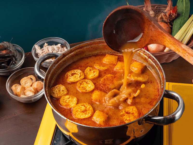 Essen beim Kochkurs in Kota Bharu