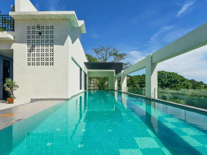 Hotelpool im Melaka, Malaysia