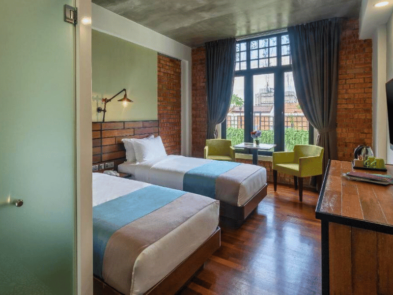 Familienzimmer im Hotel in Melaka, Malaysia