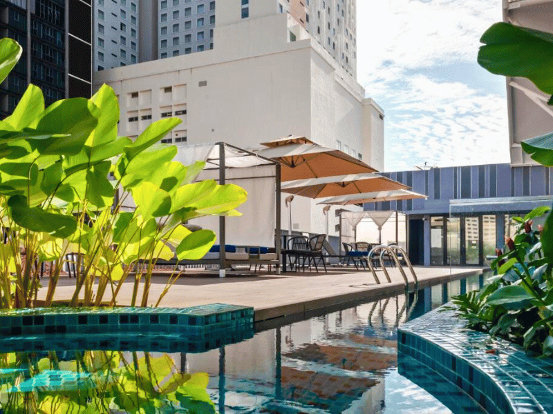 Hotelpool in Penang, Malaysia